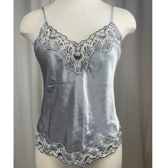 Vintage 90s Y2K LINDSEY ROSCO x FARR WEST Satin Camisole Womens (M) Adjustable‎ - Picture 1 of 8